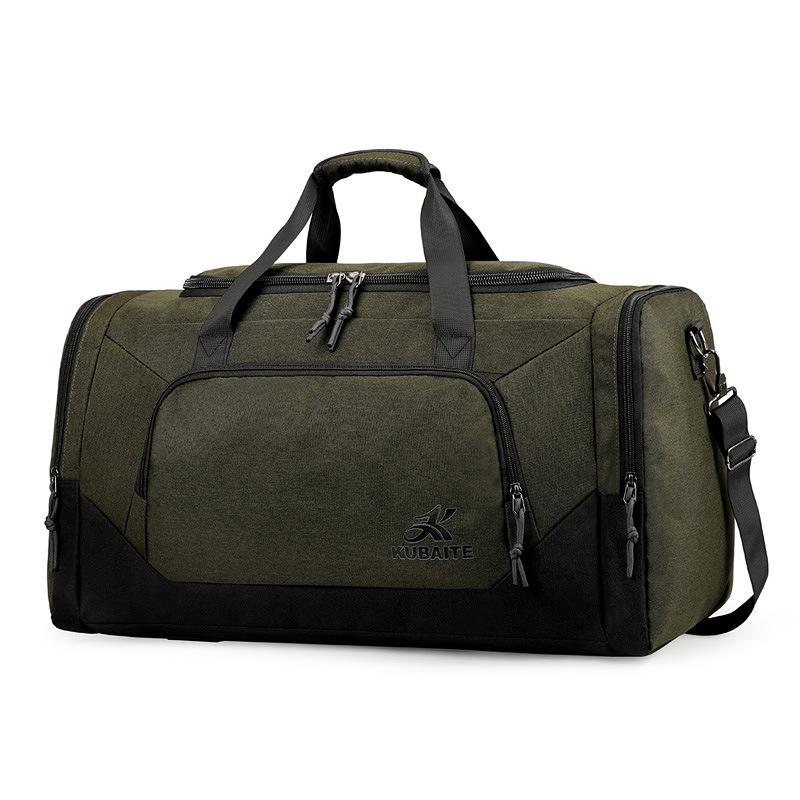 Sac multifonctionnel de gym de couleur solide avec grande capacité Et la séparation sèche-humide
