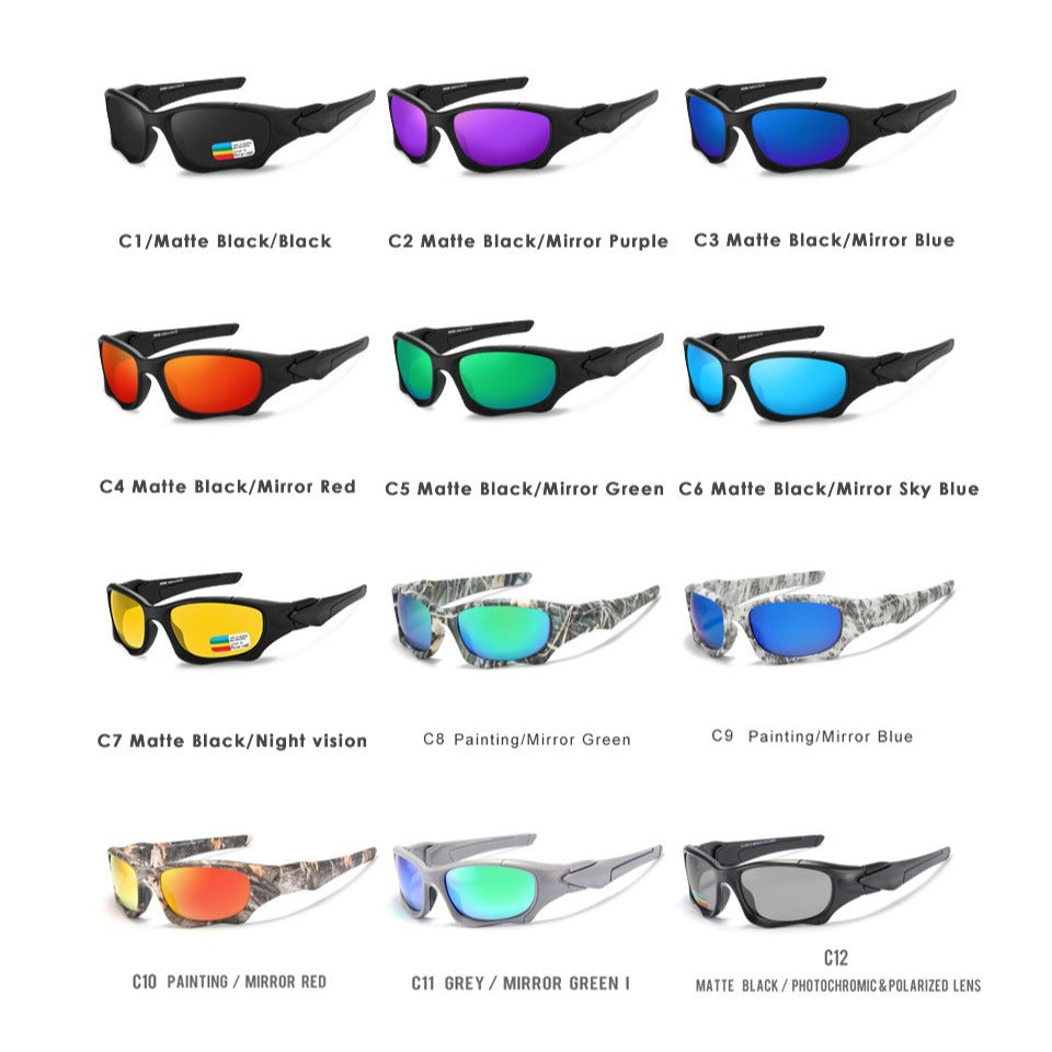 Kdeam Polarized Verre véritable Cyclisme Sports Lunettes de soleil Vision de nuit