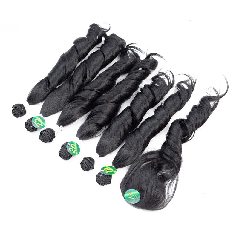 Rideau de cheveux en fibre chimique