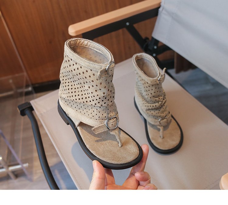 Sandales de filles en dentelle de style français