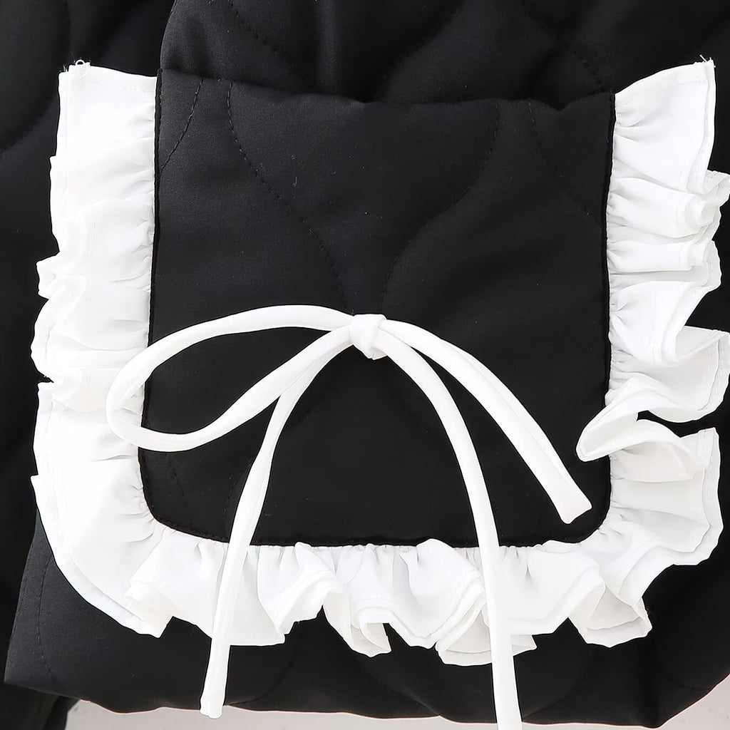 Veste en coton pour femmes avec poches Bow-tie