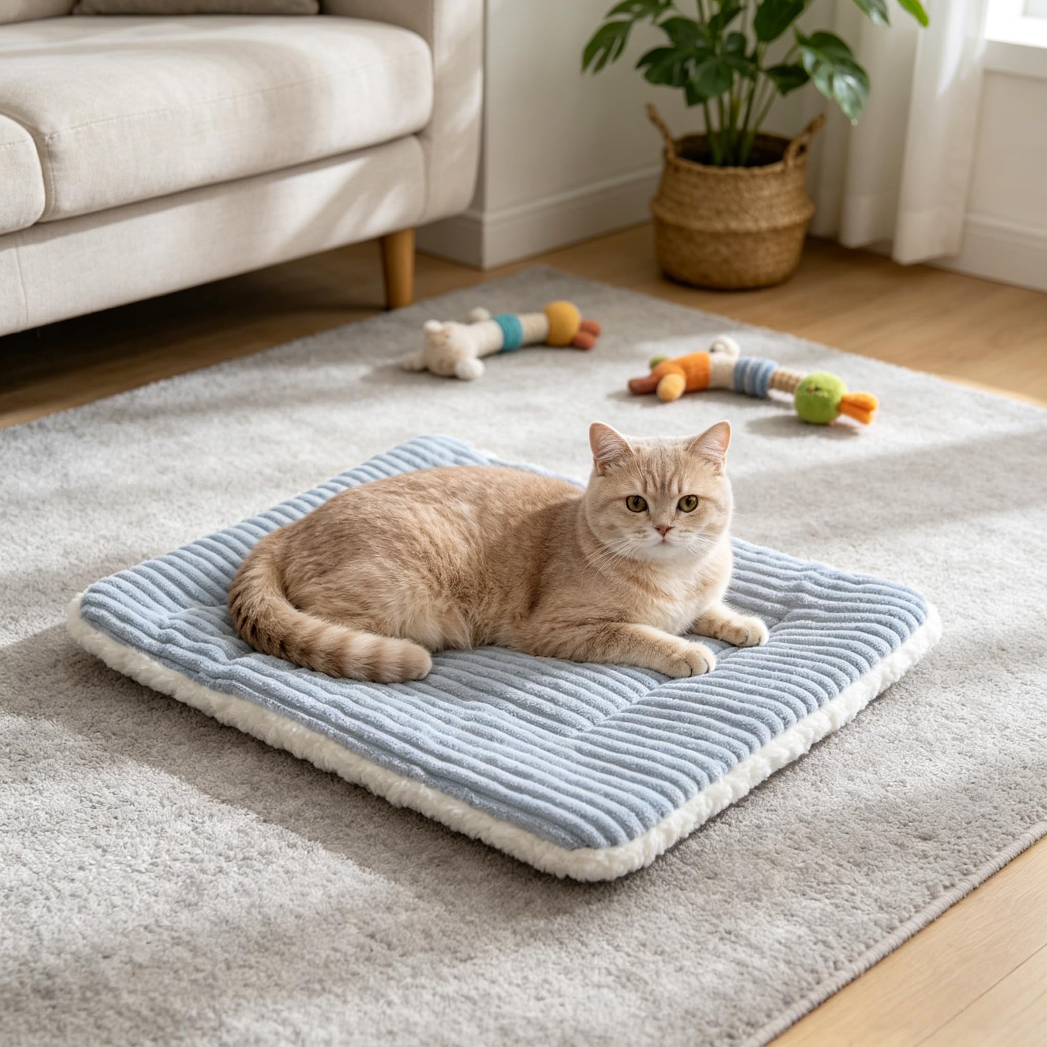 Tapis de lit double côté pour animaux de compagnie
