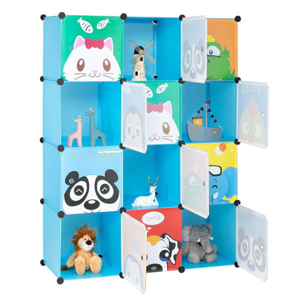 Armoire modulaire à 12 compartiments de 4 couches avec matériel en plastique et en acier