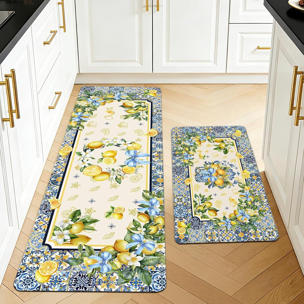 Tapis de cuisine en cristal Velvet qui absorbe l'eau et l'huile et résistes Stains