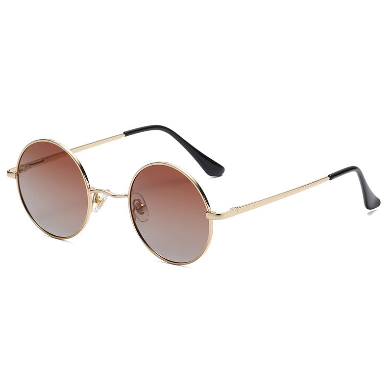 Lunettes de soleil de protection UV Vintage ronde
