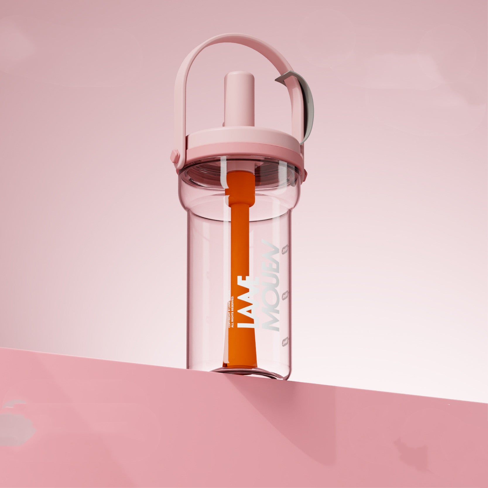 Coupe de paille grande capacité élégant bouteille d'eau filles Style