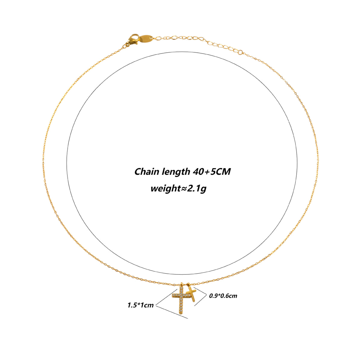 Acier inoxydable Minimaliste à structure diamantée Collier à double couche