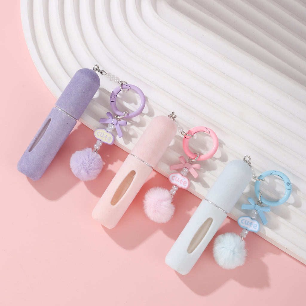 En peluche sac de charme parfum bouteille Girly porte-clés