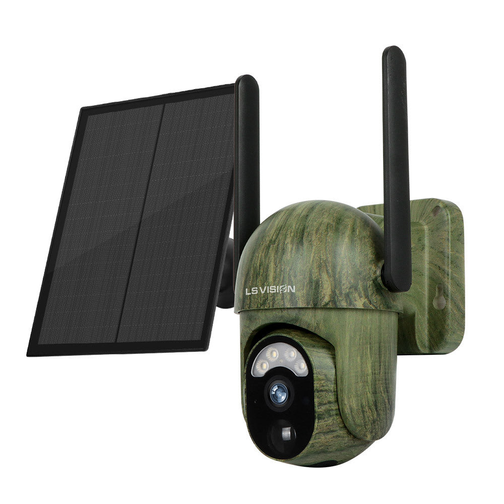 Camouflage 4G Caméra solaire avec faible consommation d'énergie et haute définition couleur complète