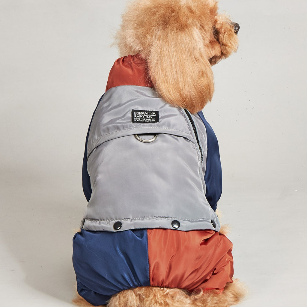 Animaux d'hiver couleur matching coton rembourré vêtements chien moyen grand chien chaud et confortable