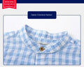 Chemise à manches courtes en coton bleu pour enfants