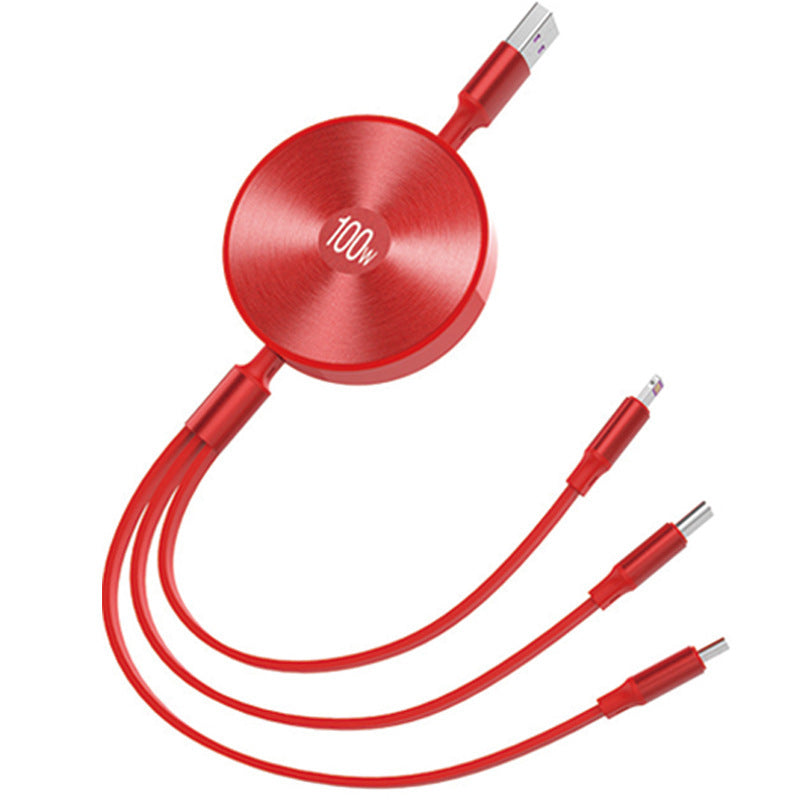 Câble 3-en-1 pour téléphone à recharge rapide