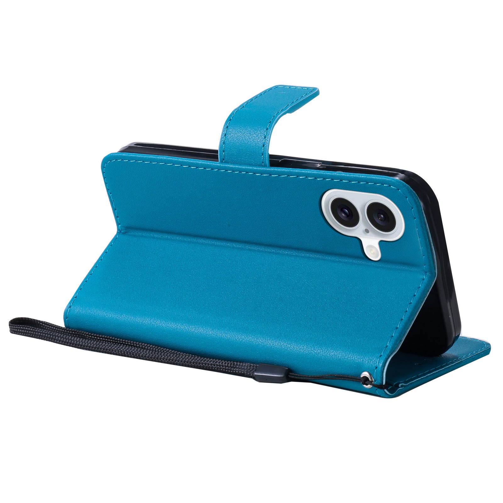 Solid Color Business cuir Flip carte étui de téléphone