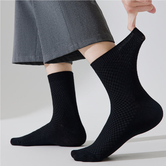 Chaussettes mi-calf escamotables et respirantes pour hommes