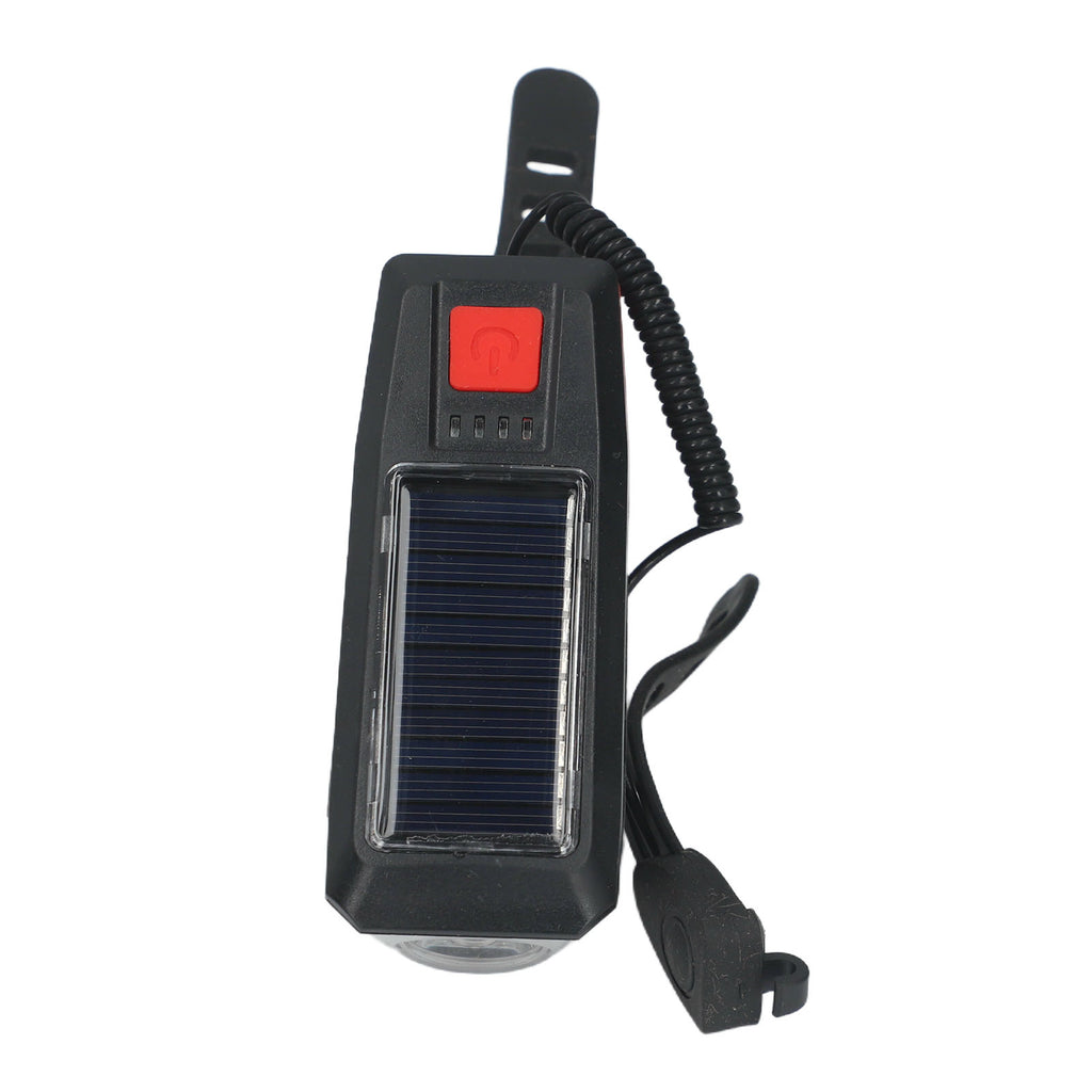 Solar Power Bike Light et Horn Rechargeable pour l'équitation nocturne