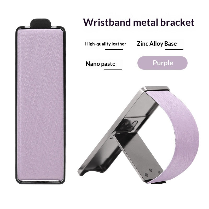 Porte-bracelet de téléphone avec dossier adhésif pliable pour l'utilisation du bureau