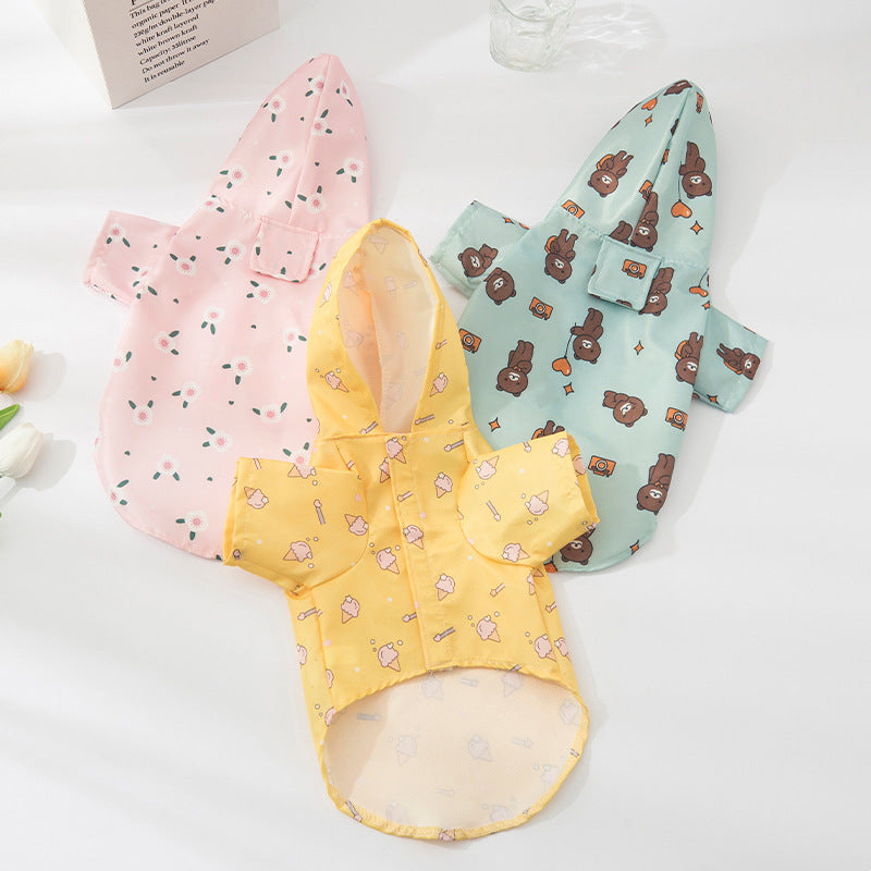 Vêtements de chien en imperméable pour animaux de mode