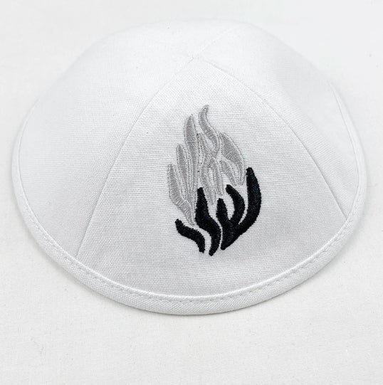 Dôme Petit Chapeau Kippah Kippot coton Twill Flame Kipa Petit Chapeau