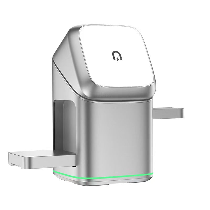 Touche de chargeur sans fil magnétique trois en un