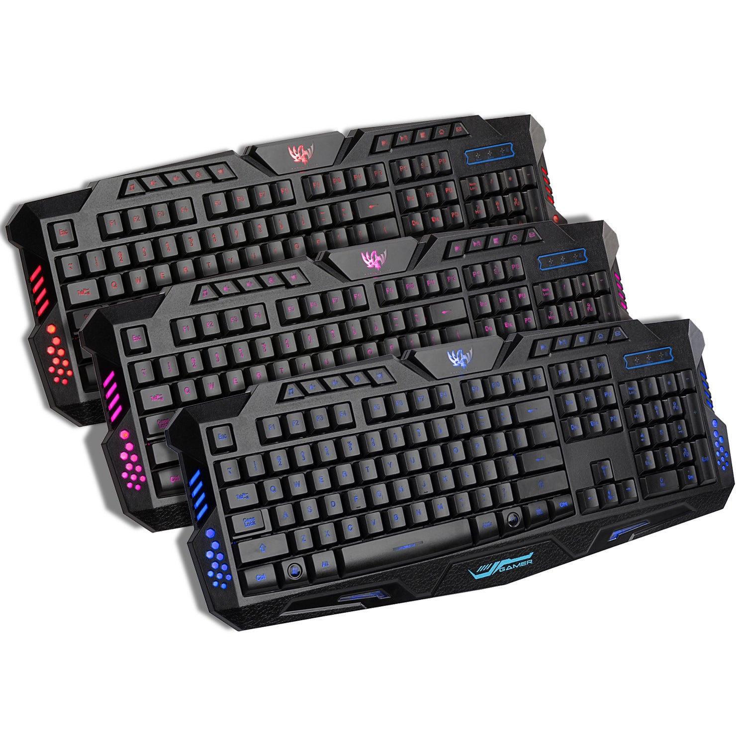 Clavier crack de jeu rétroéclairé