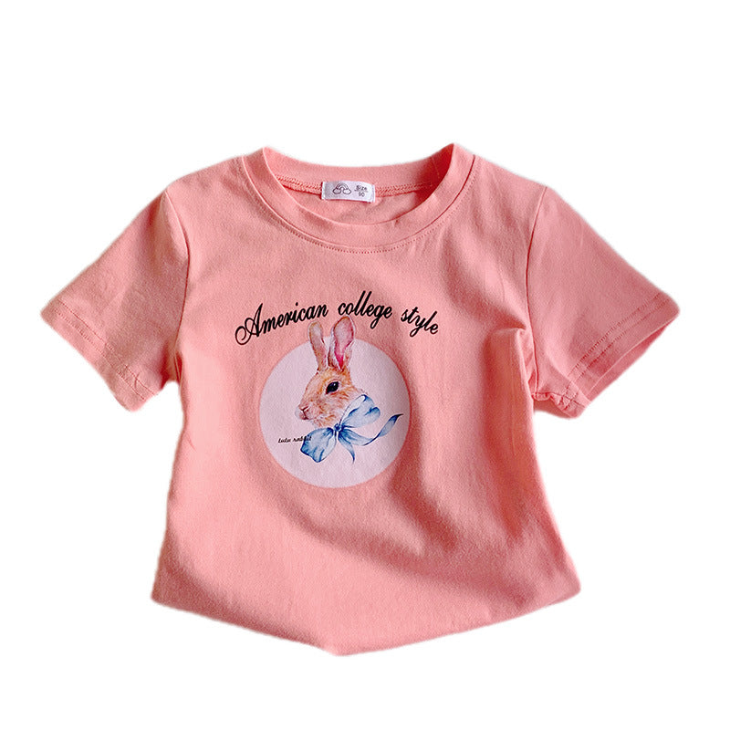 T-shirt pour enfants Imprimé mode Mignon de dessin animé populaire