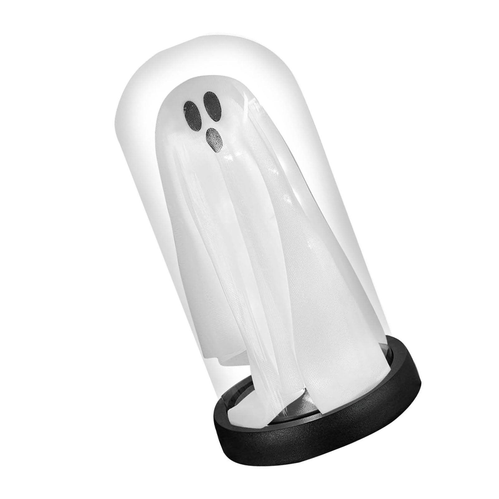 Light Up Ghost En verre Cloche LED Lighted mignon Ghost Tabletop Ornement pour la maison intérieure Ho