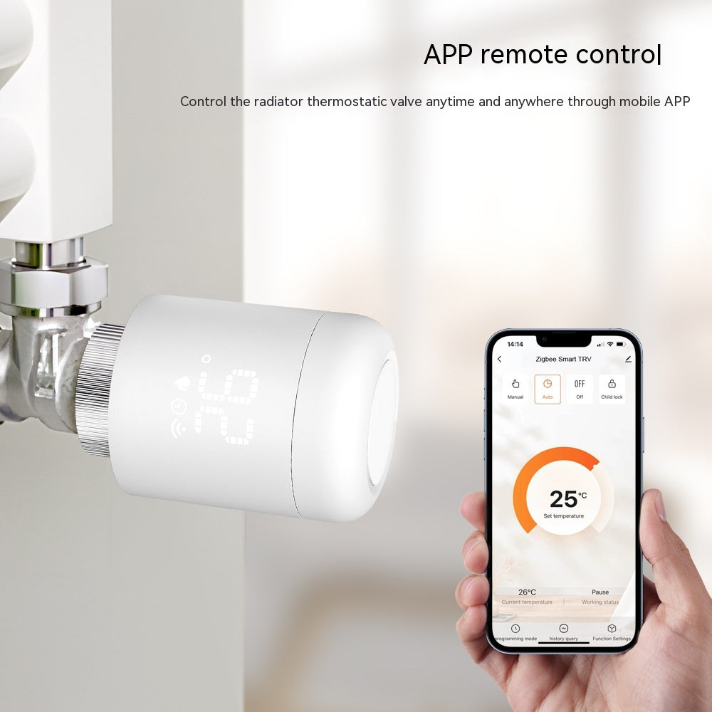 Contrôleur de radiateur de valve thermostatique intelligent Commande mobile APP Température intelligente
