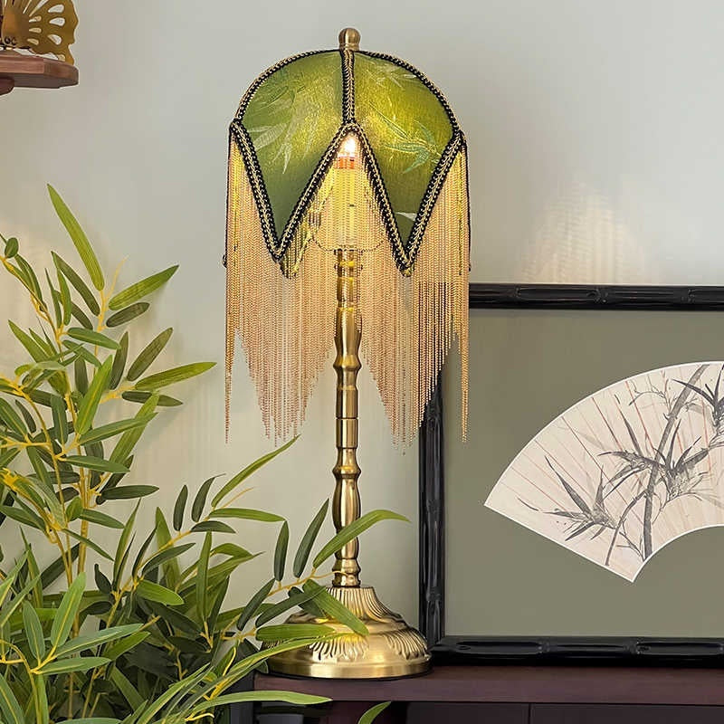 Rétro Tassel Abat-jour pour l'étude bureau lampe de lecture