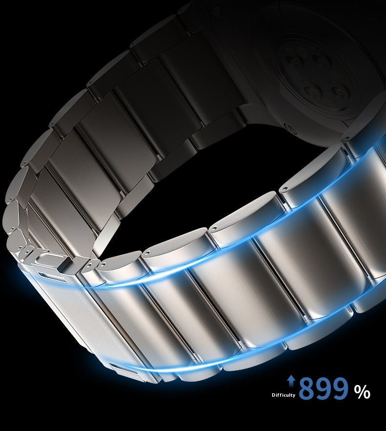 Bracelet de montre en alliage de titane magnétique pour femmes