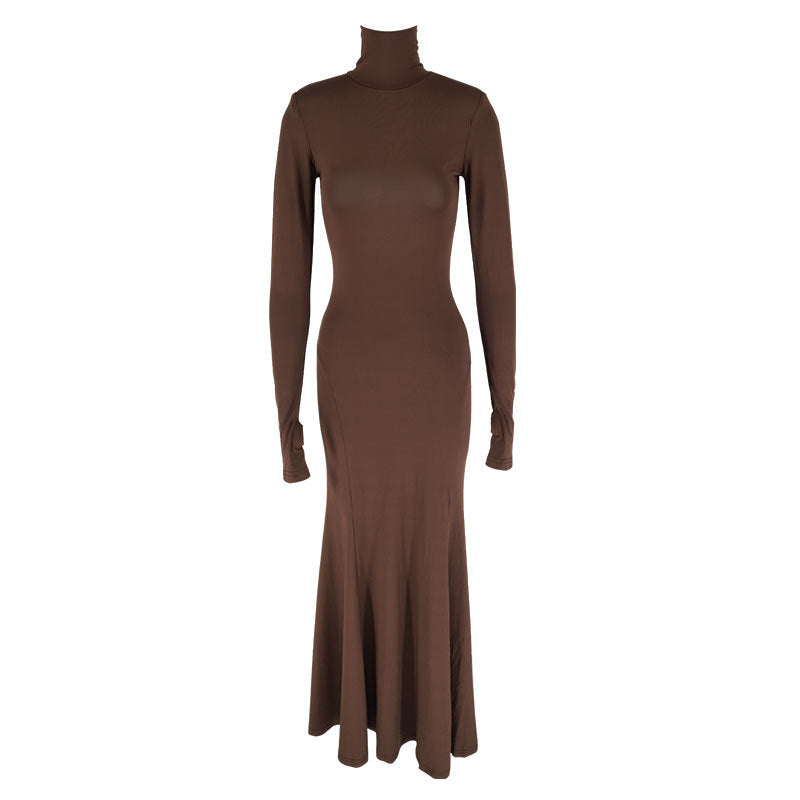 Robe de soirée sans dos skinny Hip pour femme
