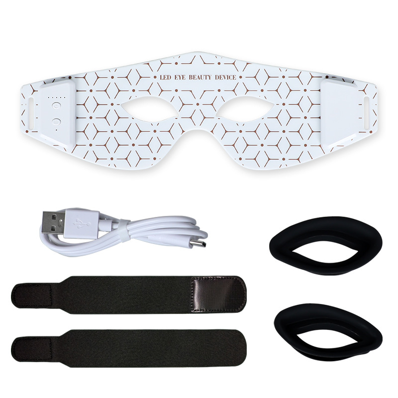 Massage à l'œil rouge sans fil rechargeable à la maison LED silicone rouge avec peau de photon infrarouge R