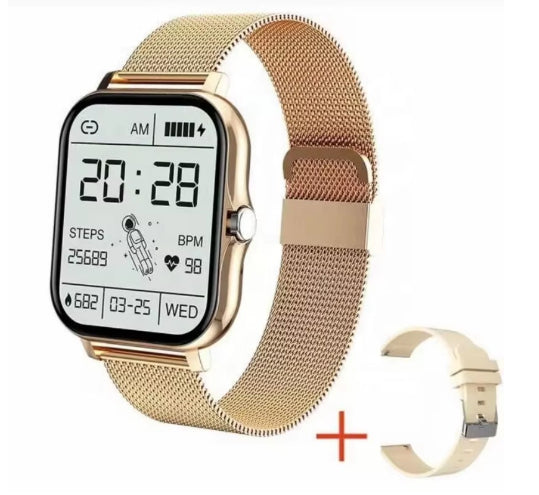 Y13 Smart Watch Pedomètre Surveillance de la fréquence cardiaque Appel compatible Bluetooth