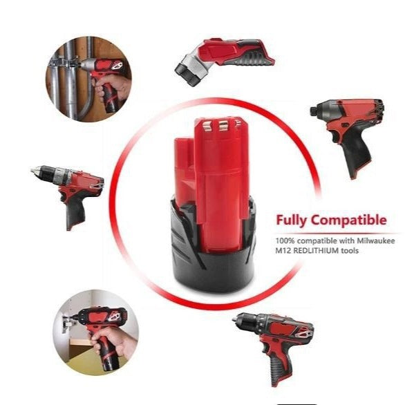 M12 Cordless Power Tool Batterie Lithium-ion Pack