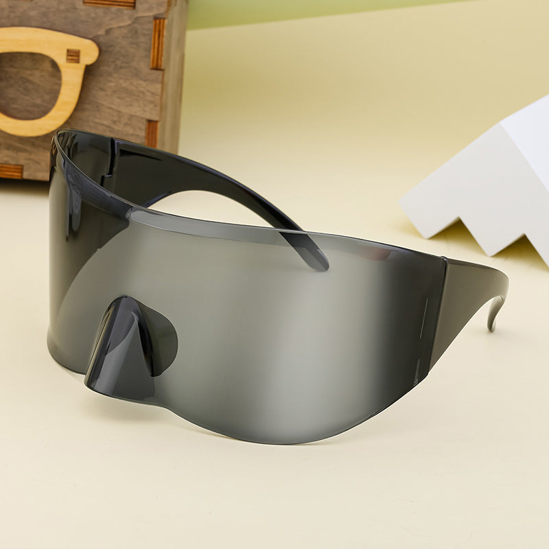 Lunettes de soleil de cyclisme extérieur Mercure pour femmes European and American One-Piece Large Frame S