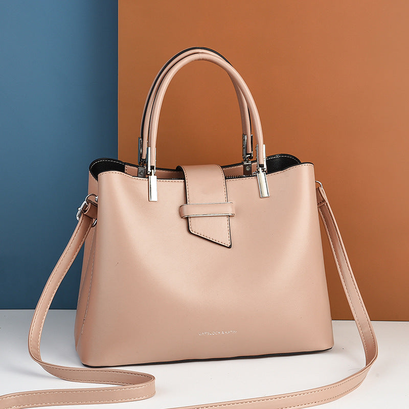Style d'affaires Minimaliste femme sac à main Glossy Finition sophistiqué et idéal pour commuti