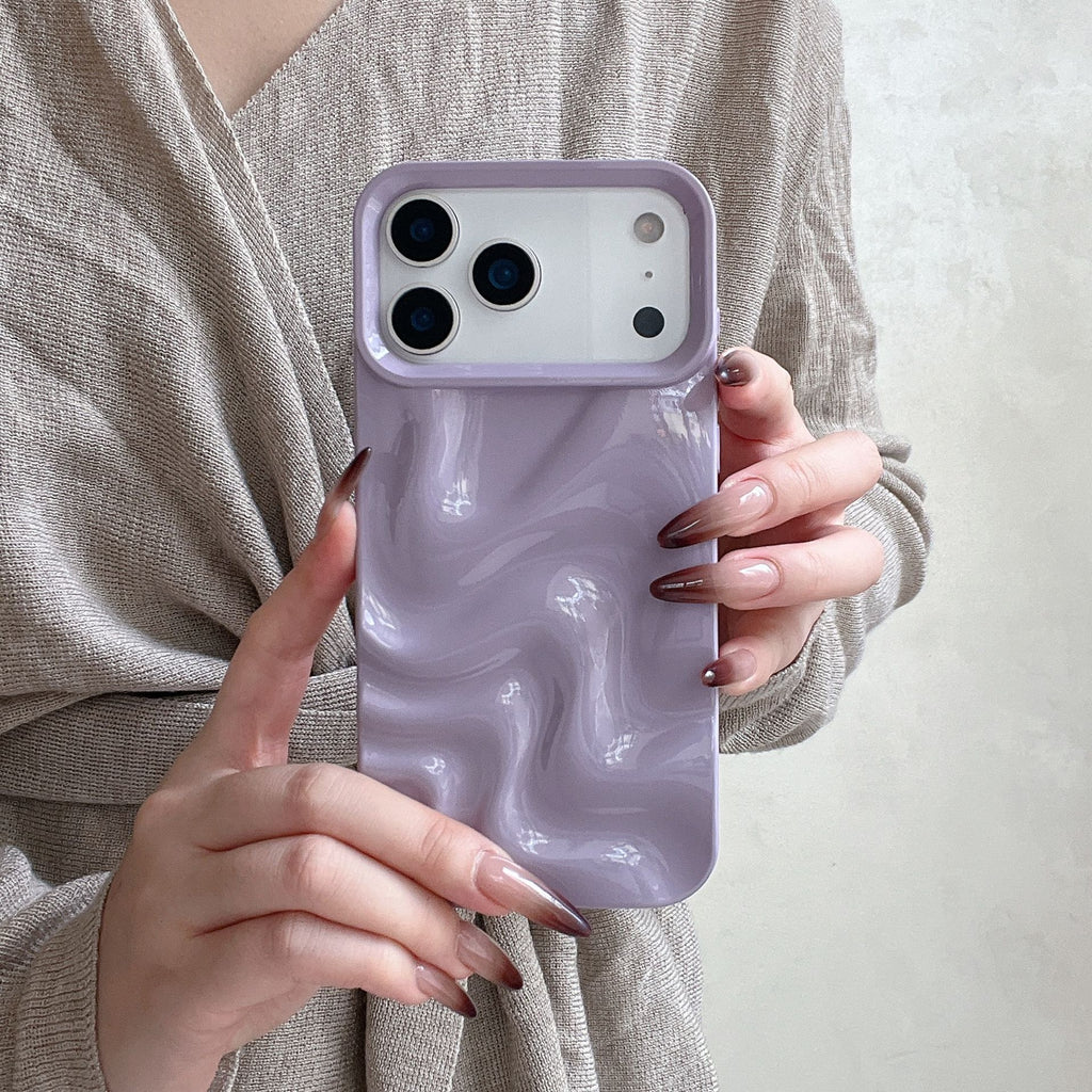 Style coréen Simple Ins en trois dimensions Ripple d'eau Soft Shell