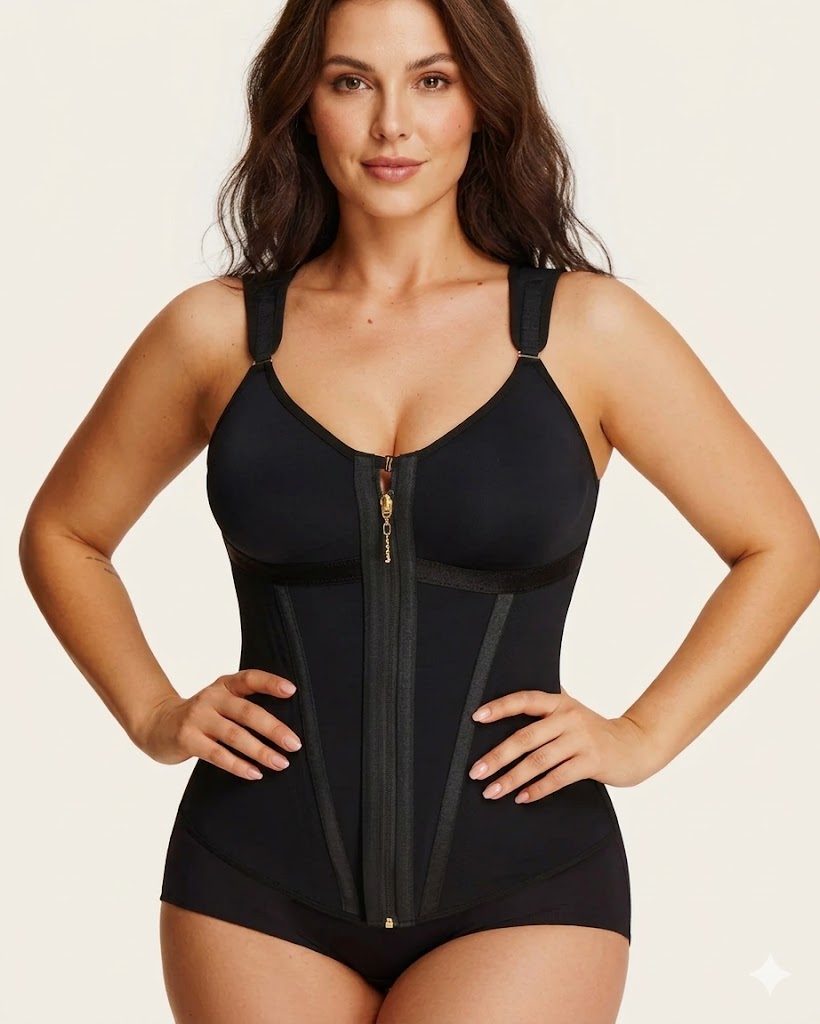 Double-Layer Tummy Control Waist Shaper Girdle avec Bra