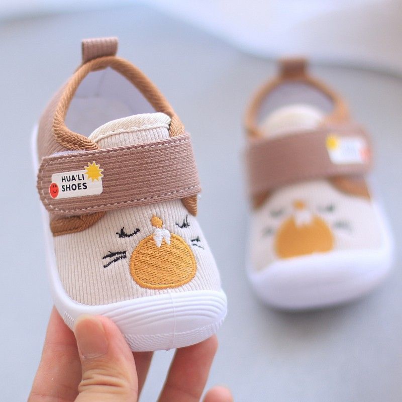 Chaussures Blanc Bébé Squeaky Printemps et Automne Chaussure Souple Botte