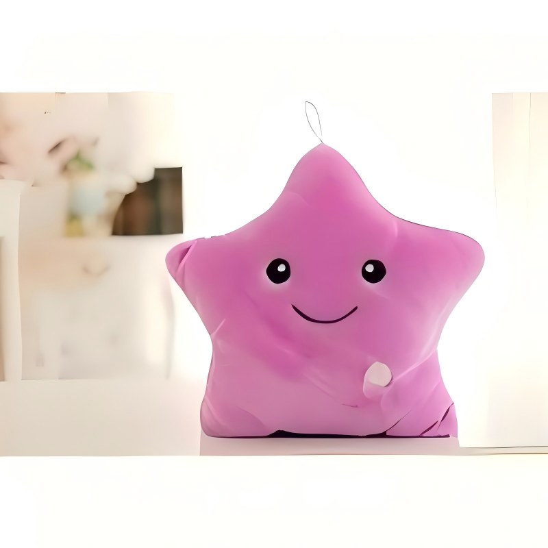 34CM Jouet coloré en peluche d'oreiller cinq pointes