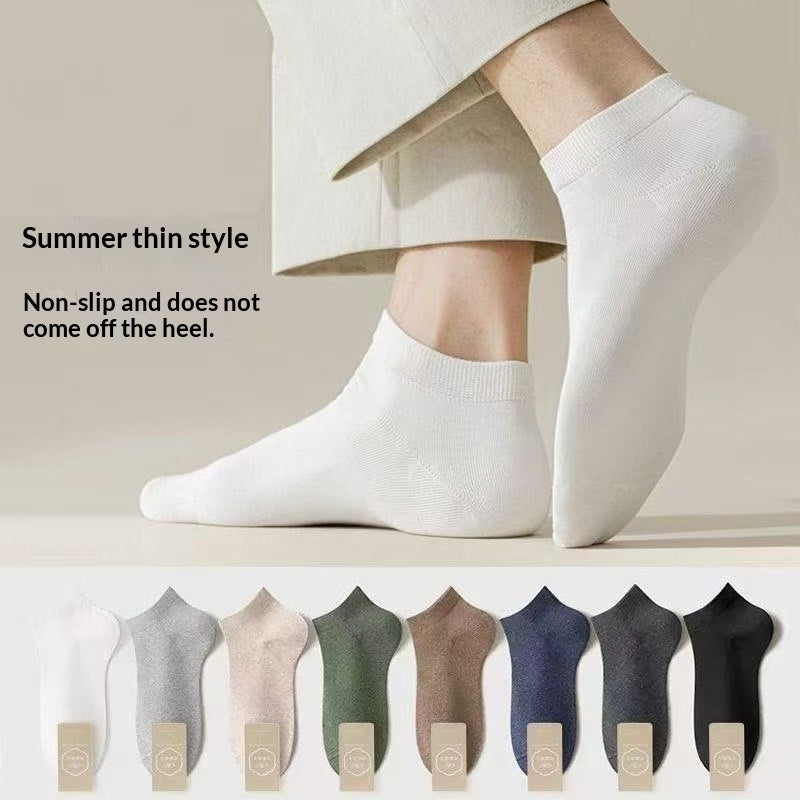 Chaussettes en coton pur Été Style mince Hommes et Couples Version