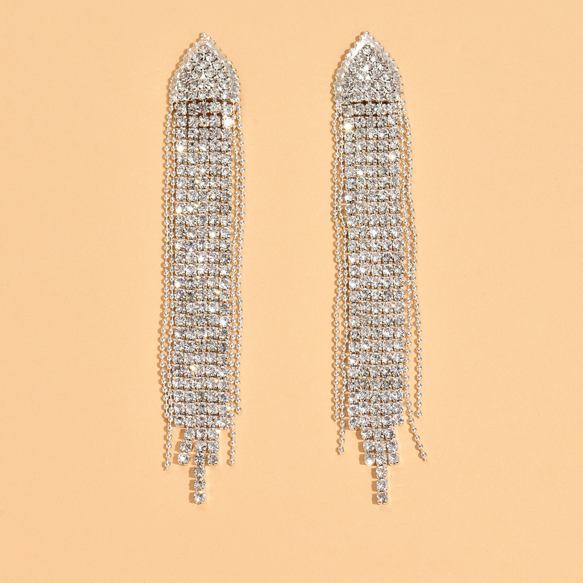 Boucles d'oreilles Multi Strand Long Tassel pour femmes