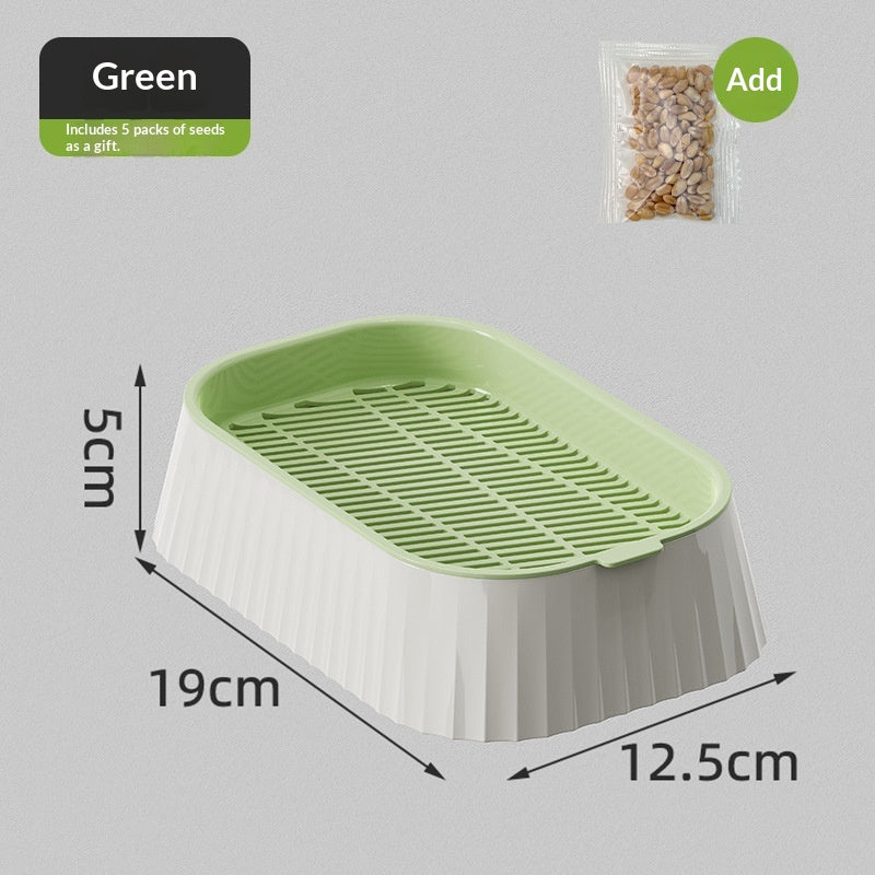 Hydroponic Cat Grass Box Natural Hairball Relief Catnip