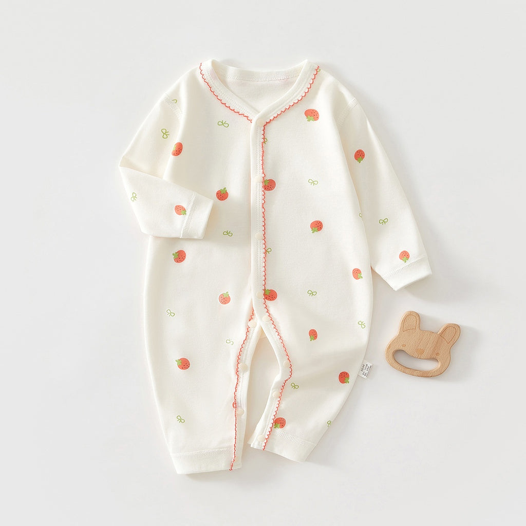 Costume de bébé à manches longues en coton pur