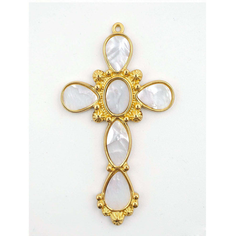 Pendentif en acier inoxydable avec zircon et trempage d'huile