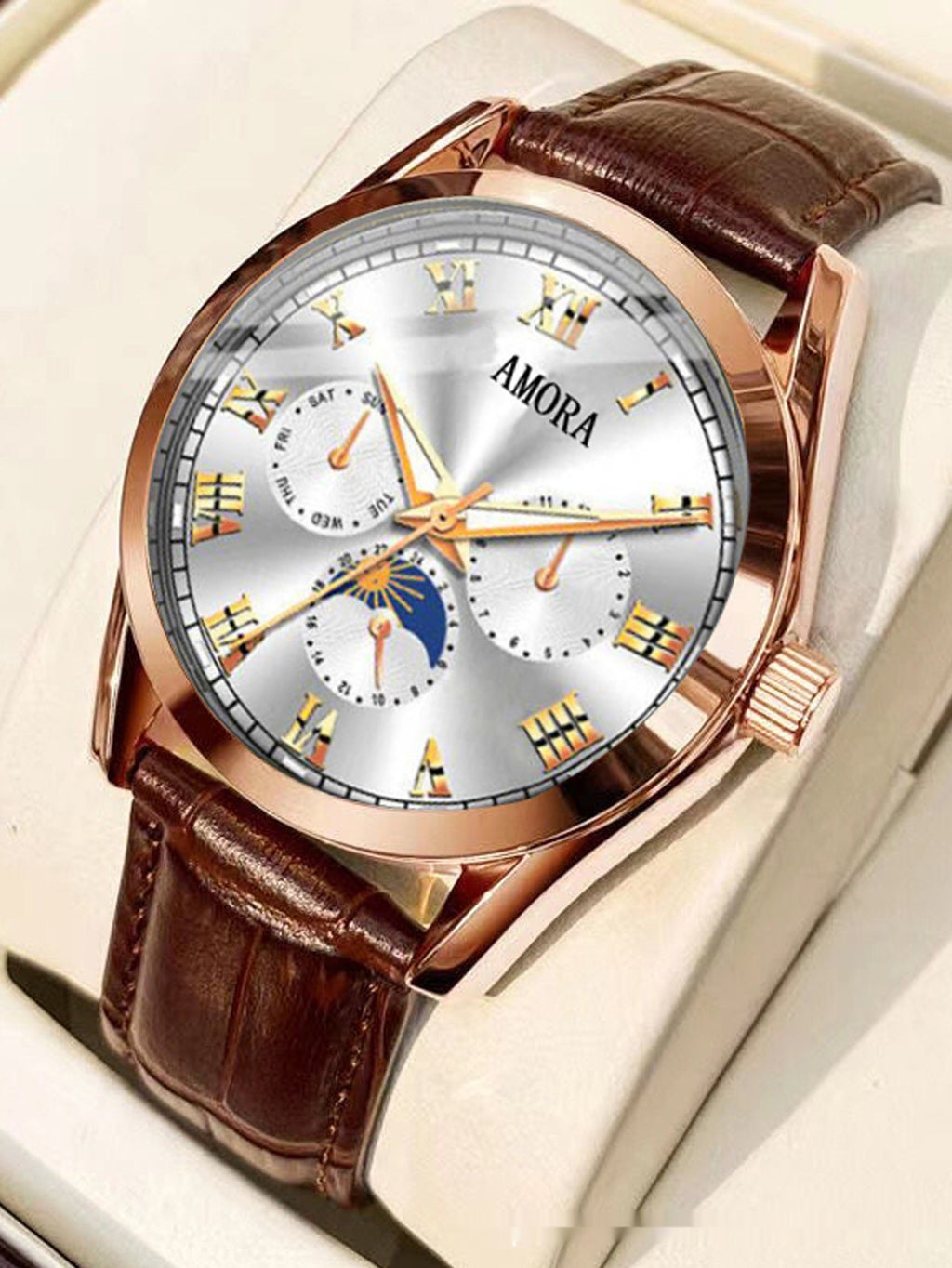 Montre à quartz lumineux non mécanique avec résistance à l'eau