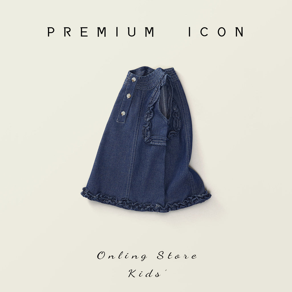 Robe de denim sans manches de style coréen pour filles