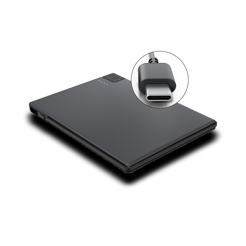 Portable compact ultra-mince avec alimentation mobile par câble