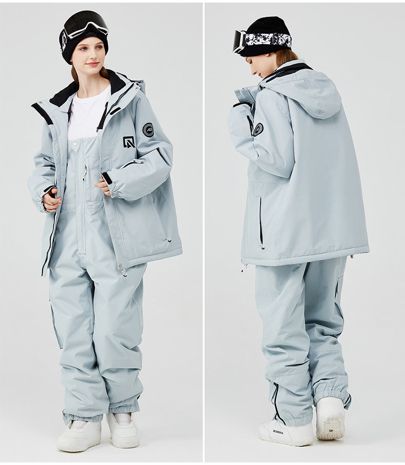 Costume de ski pour hommes et femmes en plein air Veneer Double Board