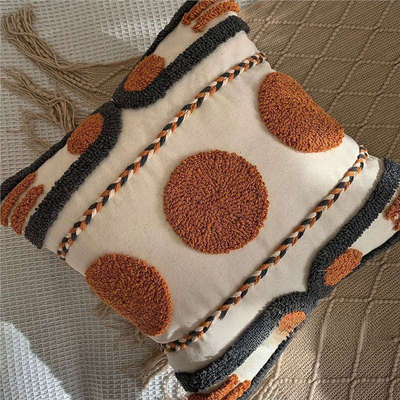 Ins Ximia Guesthouse Moroccan Tufted Coussin Coussin Coussin Coussin Coin de lit et Canapé Dosseret Pads