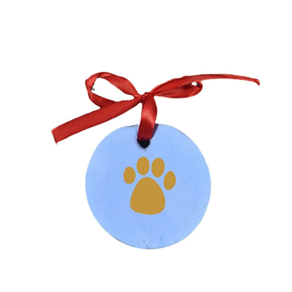 Chat de chat blanc et chien Paw bricolage encre Pad souvenir